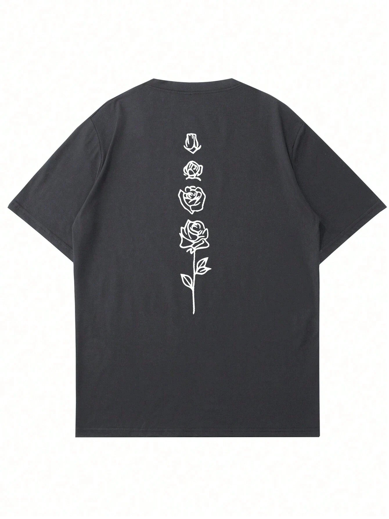 Camiseta Oversized Flor Ascendente 100% Algodão