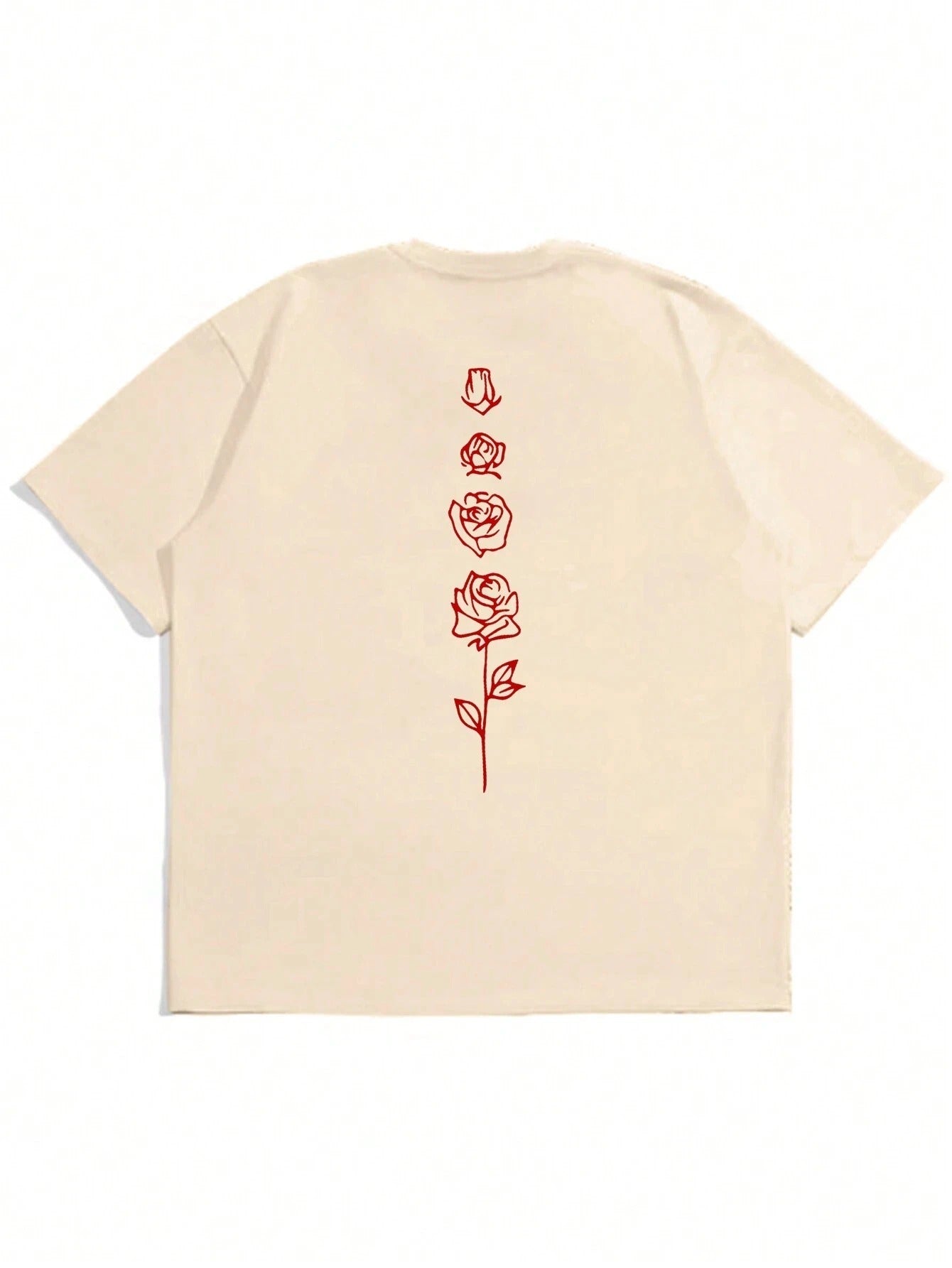 Camiseta Oversized Flor Ascendente 100% Algodão