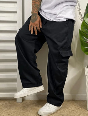 Calça cargo Jogger Sarja Larga