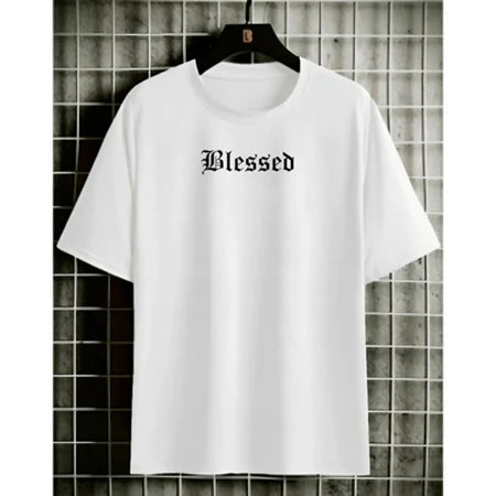 Camiseta Oversized Blessed 100% Algodão