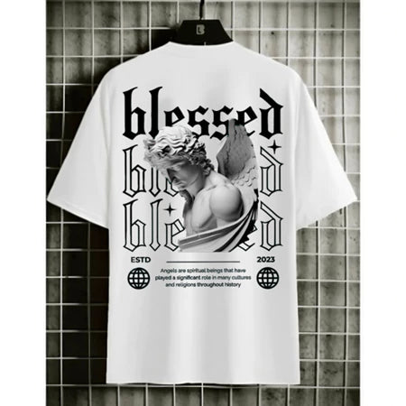 Camiseta Oversized Blessed 100% Algodão