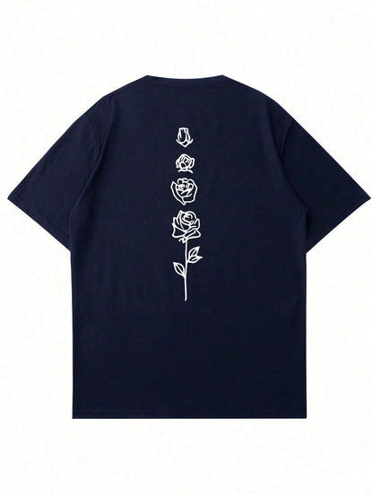 Camiseta Oversized Flor Ascendente 100% Algodão