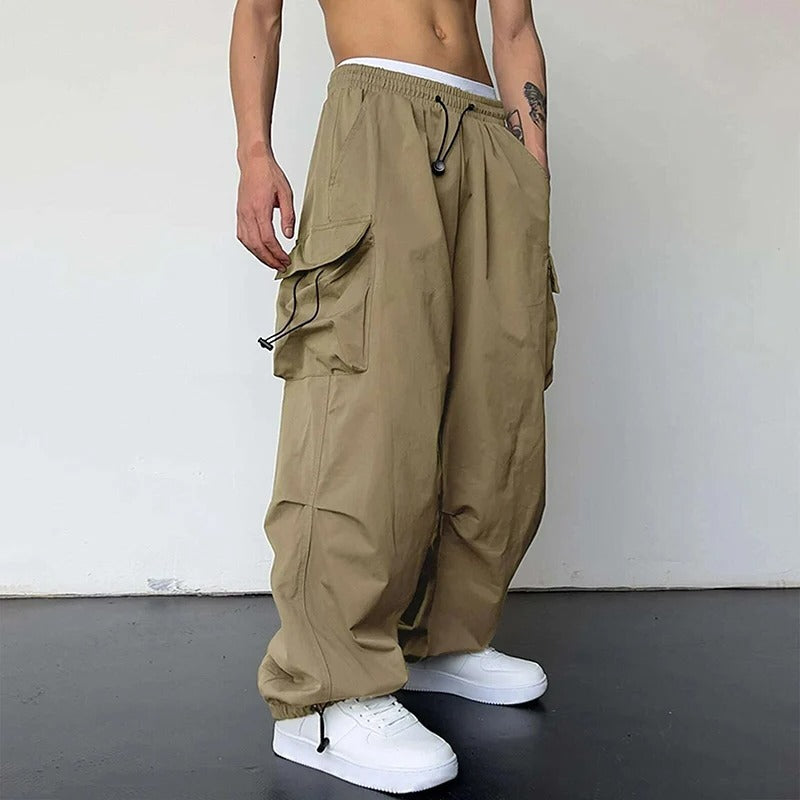 Calça Cargo High Street Estilo Americano