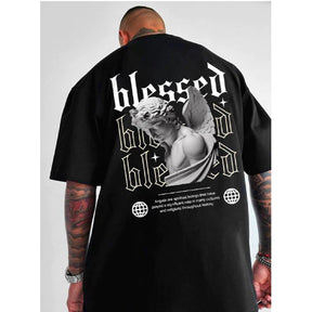 Camiseta Oversized Blessed 100% Algodão